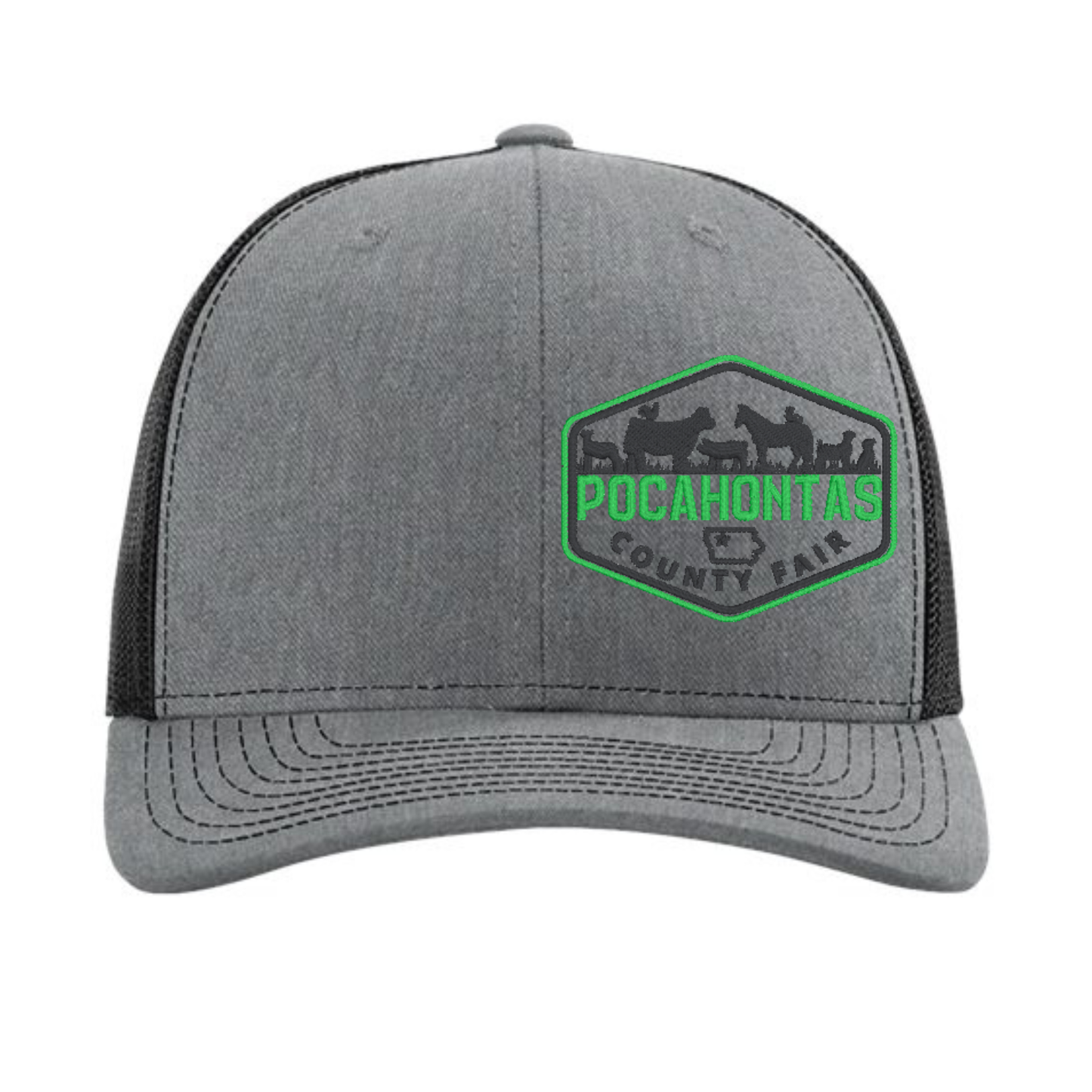 Embroidered Trucker Hat - Pocahontas County Fair